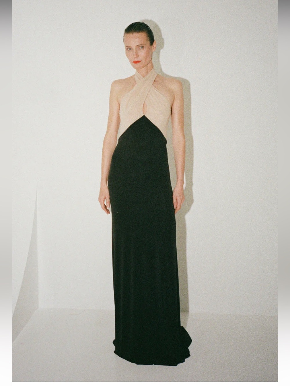 Nue Studio Solange dress size Small NWT Nude/Black